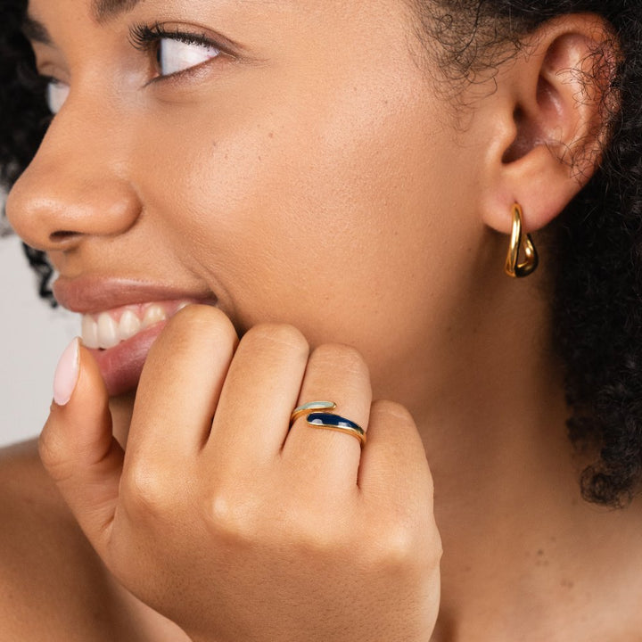 Aurelia | Safira Blue Wrap Ring