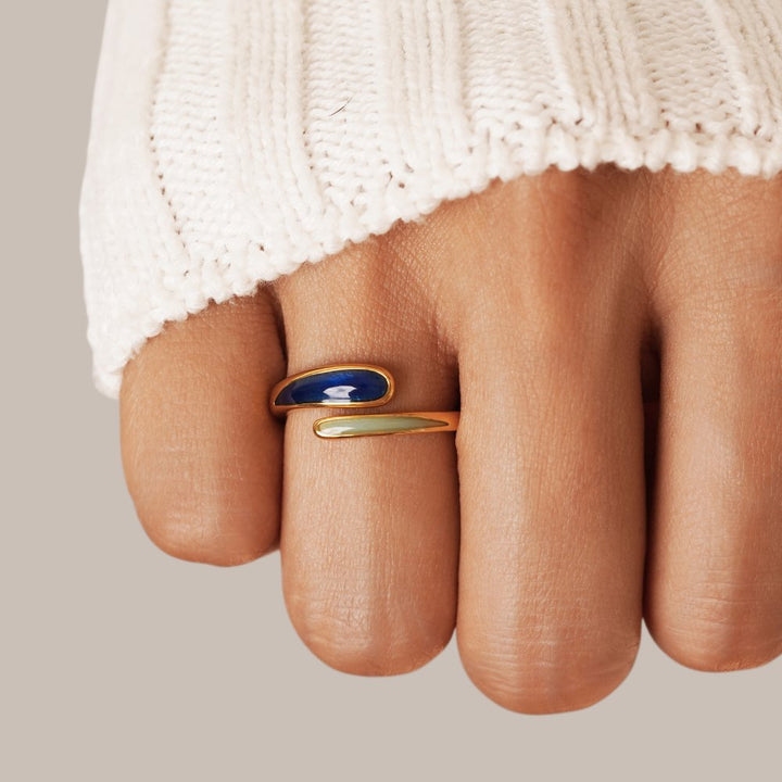 Aurelia | Safira Blue Wrap Ring
