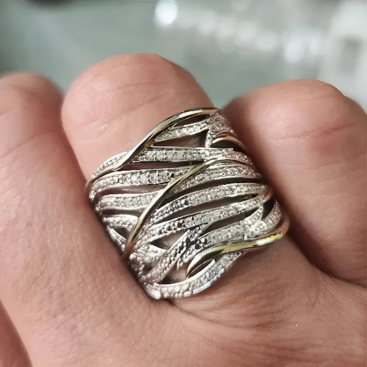 Sylvie | Elegant Multilayer Twisted Ring
