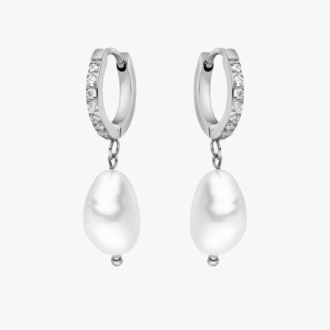 Virginia | Freshwater Pearl Hoop Earrings