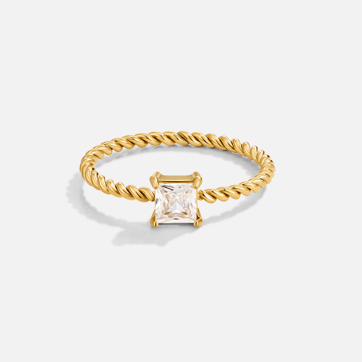Sofia | Crystal Twisted Ring