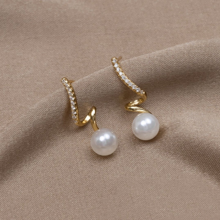 Tamsin | Tam Pearl Wave Earrings