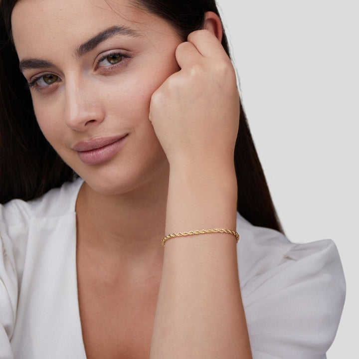 Blake | Twisted Chic Gold Bracelet