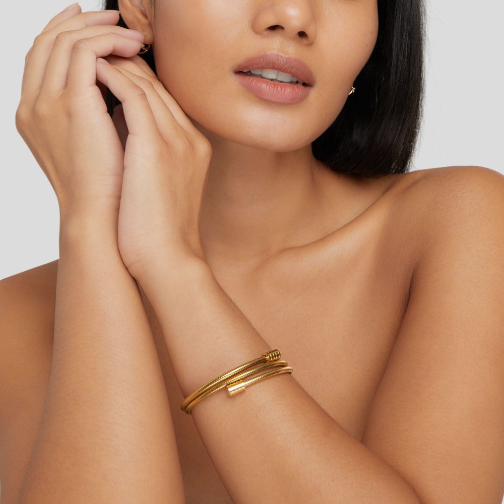 Molly| Twisted Gold Bracelet