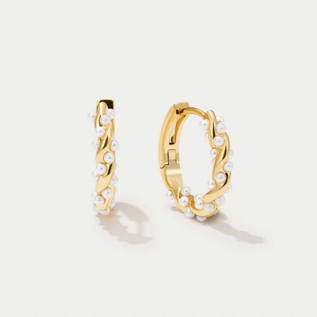 Vera | Vale Pearl Hoop Earrings
