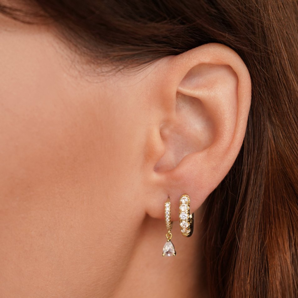 Dream | Premium Crystal Gold Earrings