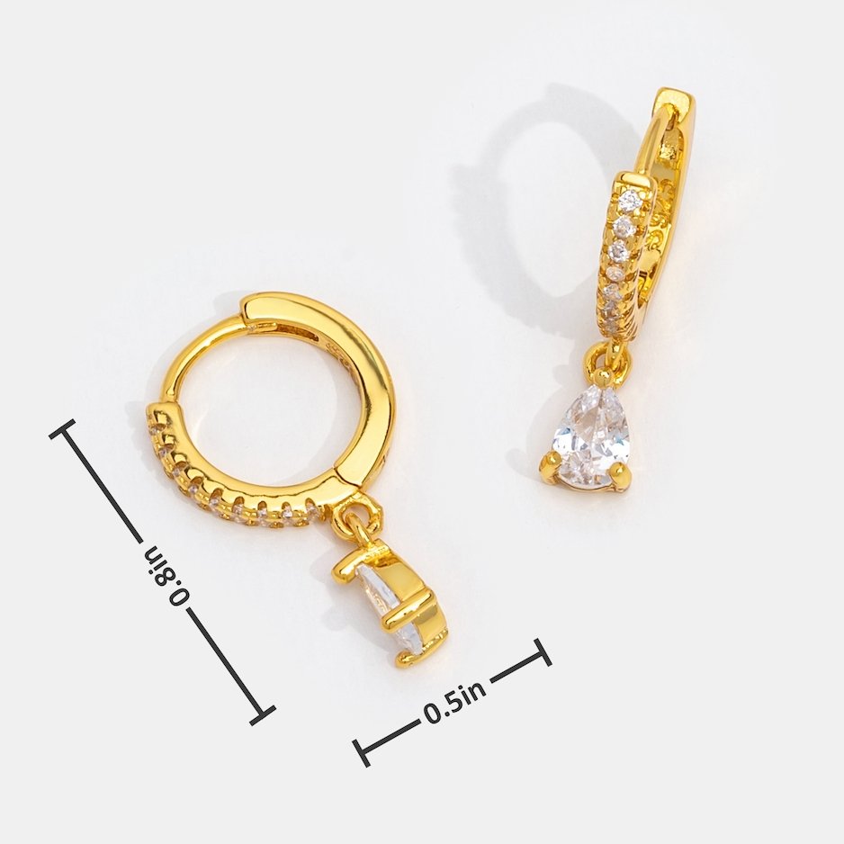 Dream | Premium Crystal Gold Earrings