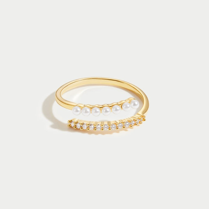 Vanessa | “Wrap Me” Pearl & Crystal Ring
